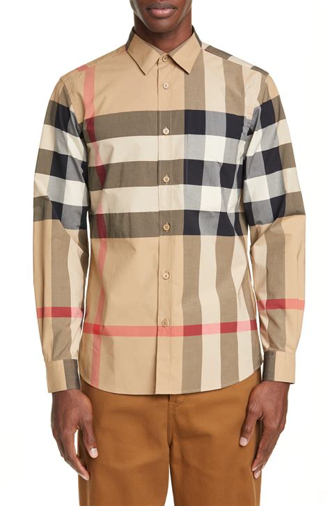 mens burberry dress shirts|Burberry plaid shirts for men.